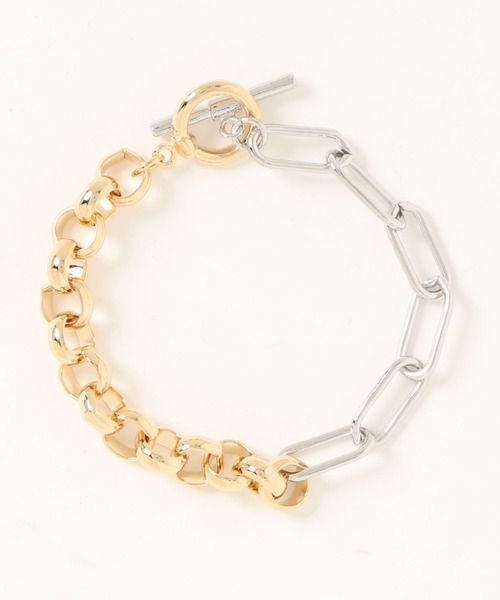 saloon（サルーン）の「SALOON(サルーン)/ミックスチェーンブレスレット（ブレスレット・レディース・その他5・FREE）」の3枚目の写真