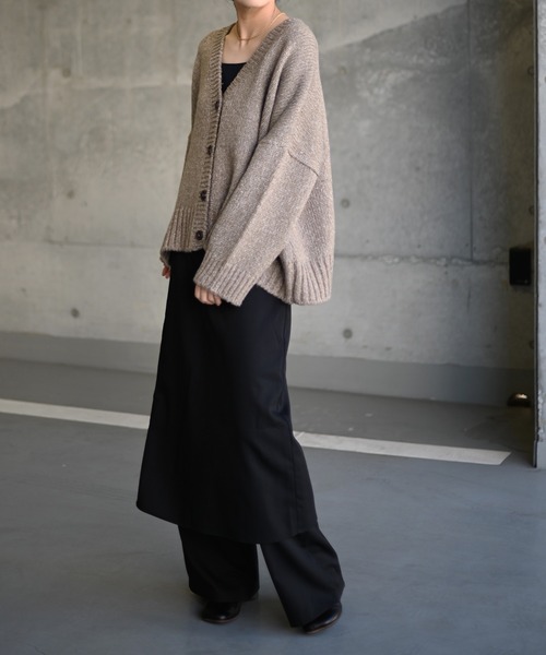 Marient（マリエント）の「畦編みミックスニットCD（ニット/セーター・レディース・ネイビー/ベージュ・FREE）」の10枚目の写真