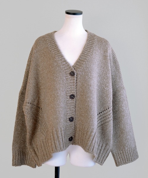 Marient（マリエント）の「畦編みミックスニットCD（ニット/セーター・レディース・ネイビー/ベージュ・FREE）」の12枚目の写真