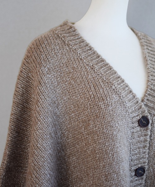 Marient（マリエント）の「畦編みミックスニットCD（ニット/セーター・レディース・ネイビー/ベージュ・FREE）」の15枚目の写真