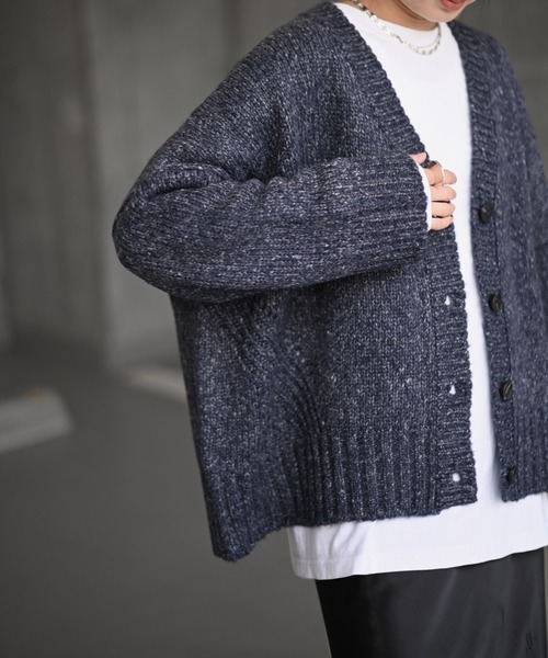 Marient（マリエント）の「畦編みミックスニットCD（ニット/セーター・レディース・ネイビー/ベージュ・FREE）」の17枚目の写真