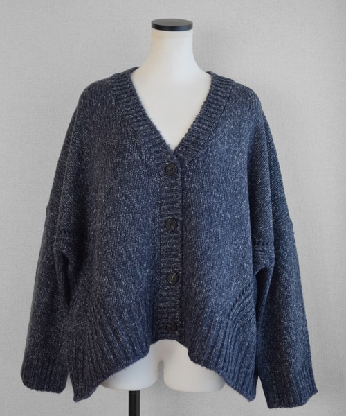 Marient（マリエント）の「畦編みミックスニットCD（ニット/セーター・レディース・ネイビー/ベージュ・FREE）」の22枚目の写真