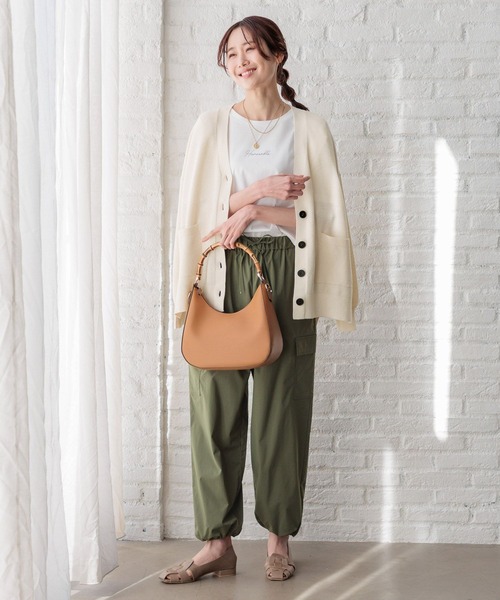 GLOBAL WORK(グローバルワーク)の「2WAYバンブーショルダー/994005(ショルダーバッグ・レディース・ナチュラル/ブラウン/ブラック・ONE SIZE)」の5枚目の写真