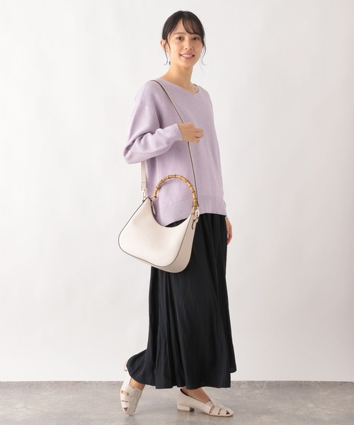 GLOBAL WORK(グローバルワーク)の「2WAYバンブーショルダー/994005(ショルダーバッグ・レディース・ナチュラル/ブラウン/ブラック・ONE SIZE)」の13枚目の写真