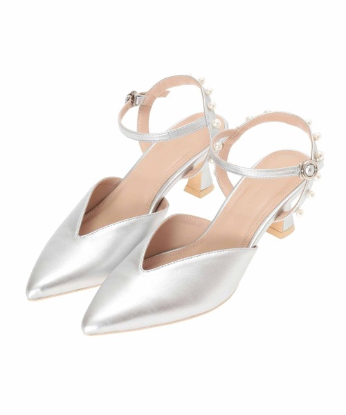 31 Sons de mode（トランテアン　ソン　ドゥ　モード）の「パールミュール（パンプス・レディース・シルバー/ピンク/ブラック・M/S/L）」の7枚目の写真