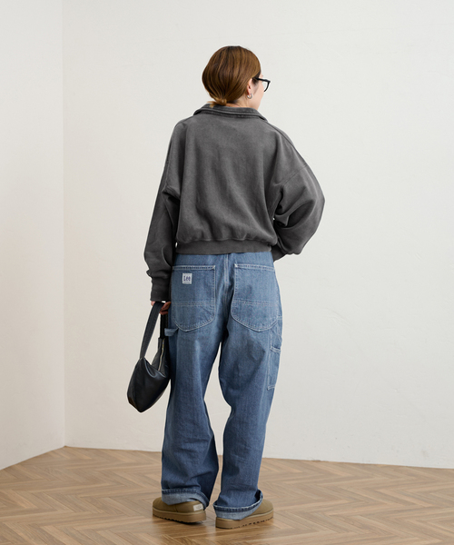 FRAMeWORK（フレームワーク）の「【Champion/チャンピオン】リバースウィーブHALF ZIP SWEATシャツ（スウェット・レディース・ブラック/ネイビー・FREE）」の17枚目の写真