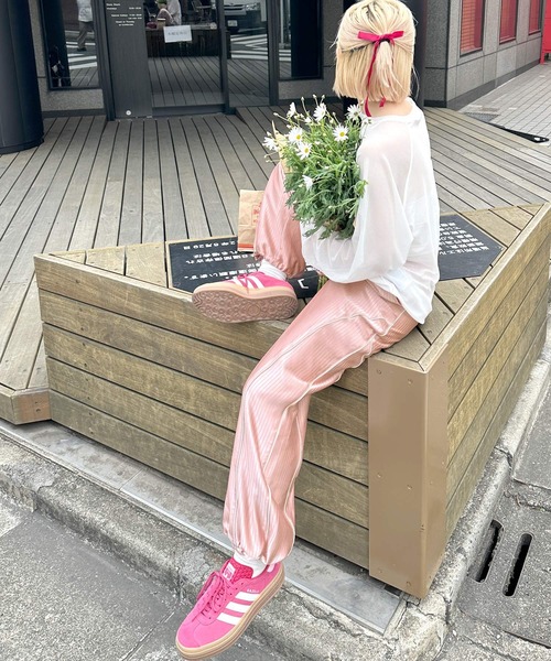 Alley by w closet（アリーバイダブルクローゼット）の「【Alley】パイピング切替パンツ（その他パンツ・レディース・ピンク/サックスブルー・FREE）」の21枚目の写真