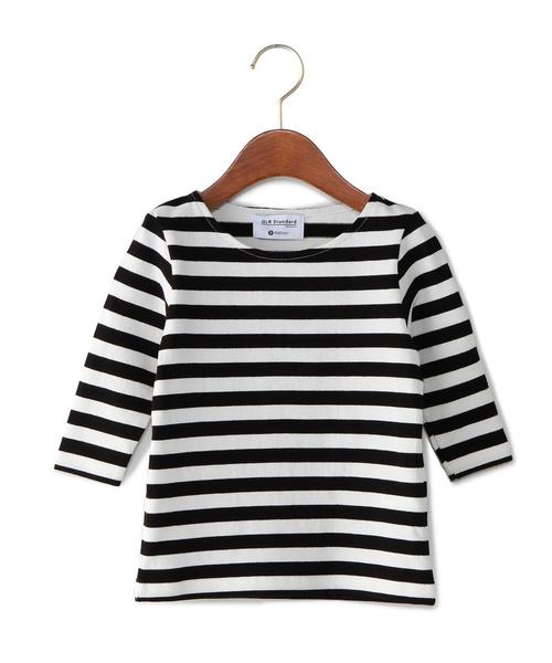 green label relaxing（グリーンレーベルリラクシング）の「【KIDS】STDK GLR ボーダープルオーバー（Tシャツ/カットソー・キッズ・ブラック/ライトグレー/ネイビー・105/135/115/95/125）」の2枚目の写真