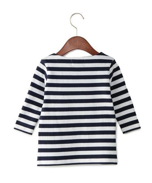 green label relaxing（グリーンレーベルリラクシング）の「【KIDS】STDK GLR ボーダープルオーバー（Tシャツ/カットソー・キッズ・ブラック/ライトグレー/ネイビー・105/135/115/95/125）」の13枚目の写真