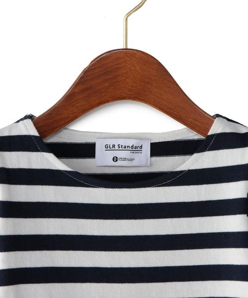 green label relaxing（グリーンレーベルリラクシング）の「【KIDS】STDK GLR ボーダープルオーバー（Tシャツ/カットソー・キッズ・ブラック/ライトグレー/ネイビー・105/135/115/95/125）」の7枚目の写真