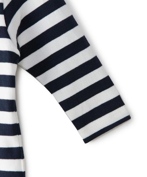 green label relaxing（グリーンレーベルリラクシング）の「【KIDS】STDK GLR ボーダープルオーバー（Tシャツ/カットソー・キッズ・ブラック/ライトグレー/ネイビー・105/135/115/95/125）」の8枚目の写真