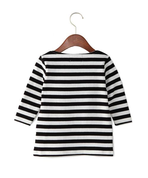 green label relaxing（グリーンレーベルリラクシング）の「【KIDS】STDK GLR ボーダープルオーバー（Tシャツ/カットソー・キッズ・ブラック/ライトグレー/ネイビー・105/135/115/95/125）」の11枚目の写真