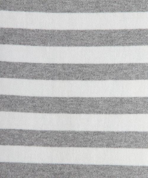 green label relaxing（グリーンレーベルリラクシング）の「【KIDS】STDK GLR ボーダープルオーバー（Tシャツ/カットソー・キッズ・ブラック/ライトグレー/ネイビー・105/135/115/95/125）」の6枚目の写真