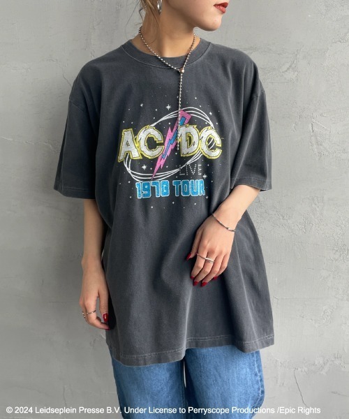 GOOD ROCK SPEED（グッドロックスピード）の「【VERY 5月号掲載】[GOOD ROCK SPEED/グッドロックスピード] 別注 AC/DC ロックプリントTシャツ（Tシャツ/カットソー・レディース・チャコール・XL/L/F）」の11枚目の写真