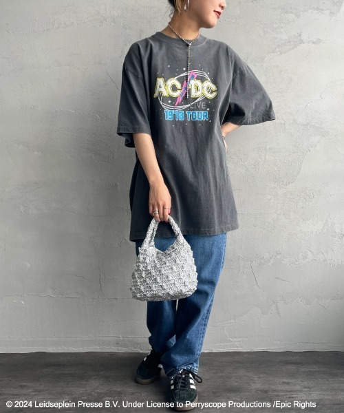 GOOD ROCK SPEED（グッドロックスピード）の「【VERY 5月号掲載】[GOOD ROCK SPEED/グッドロックスピード] 別注 AC/DC ロックプリントTシャツ（Tシャツ/カットソー・レディース・チャコール・XL/L/F）」の3枚目の写真