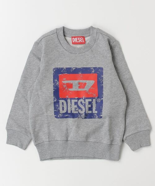DIESEL KIDS（ディーゼルキッズ）の「DIESEL（ディーゼル）Kids & Junior ブランドロゴ長袖スウェットプルオーバー（スウェット・キッズ・グレー・4Y/6Y/8Y/10Y/12Y/14Y/16Y）」の7枚目の写真