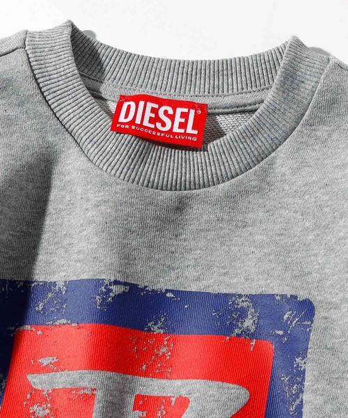 DIESEL KIDS（ディーゼルキッズ）の「DIESEL（ディーゼル）Kids & Junior ブランドロゴ長袖スウェットプルオーバー（スウェット・キッズ・グレー・4Y/6Y/8Y/10Y/12Y/14Y/16Y）」の4枚目の写真