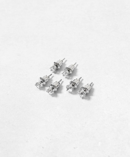 Diliraba(ディリラバ)の「Diliraba 6点セット ピアス DEU06C(ピアス(両耳用)・メンズ・T/S/R/I/G/B/F/E/D/C/N/M/L/K/X/Q/O/J/H/A/W/V/U/P・FREE)」の2枚目の写真