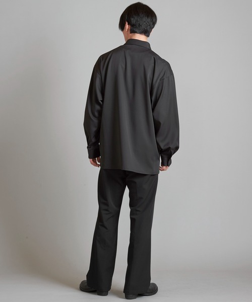 NO ID.（ノーアイディ）の「【NO ID.】Photo Print Big Shirt / フォト プリント ビッグ シャツ（シャツ/ブラウス・メンズ・ホワイト/ブラック・ONE SIZE）」の3枚目の写真