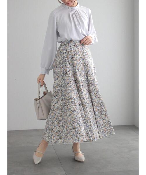 Te chichi（テチチ）の「フロントタックスタンドブラウス（シャツ/ブラウス・レディース・グリーン/キナリ/オフホワイト/グレー・F）」の9枚目の写真