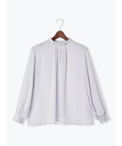 Te chichi（テチチ）の「フロントタックスタンドブラウス（シャツ/ブラウス・レディース・グリーン/キナリ/オフホワイト/グレー・F）」の22枚目の写真