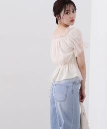 PROPORTION BODY DRESSING | ペプラムチュールブラウス / 1214110412(シャツ/ブラウス)