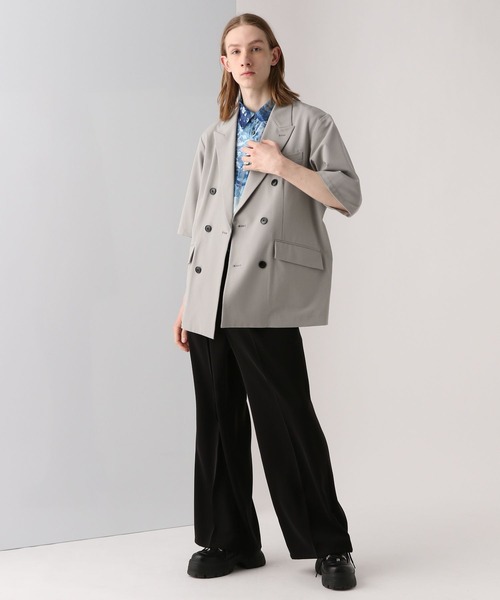 【極美品】HARE スーツ　セットアップ　ダブル　カジュアル　テラード HARE ジャケット テーラードジャケット 「SET UP対応」クリスプ