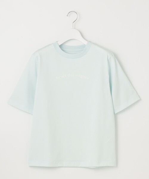 自由区(ジユウク)の「【カタログ掲載・WEB限定カラーあり・洗える】ロゴ刺繍 Tシャツ(Tシャツ/カットソー・レディース・ネイビー系1/ホワイト系/スカイブルー系/グレー系・46/44)」の15枚目の写真