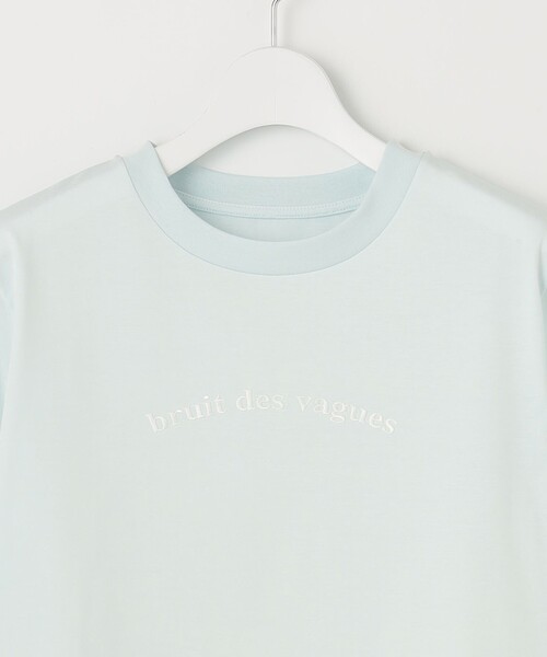 自由区(ジユウク)の「【カタログ掲載・WEB限定カラーあり・洗える】ロゴ刺繍 Tシャツ(Tシャツ/カットソー・レディース・ネイビー系1/ホワイト系/スカイブルー系/グレー系・46/44)」の17枚目の写真