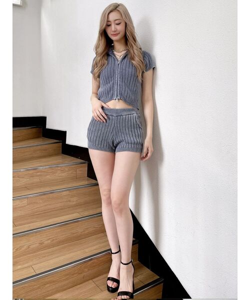 GYDA（ジェイダ）の「【SETUP着用可】W ZIPブリーチワイドリブニットトップス（ニット/セーター・レディース・オフホワイト/ブラック/ネイビー・FREE）」の15枚目の写真