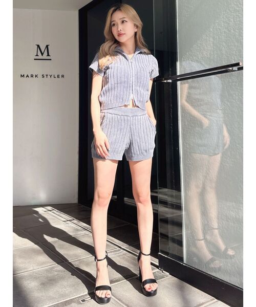 GYDA（ジェイダ）の「【SETUP着用可】W ZIPブリーチワイドリブニットトップス（ニット/セーター・レディース・オフホワイト/ブラック/ネイビー・FREE）」の21枚目の写真