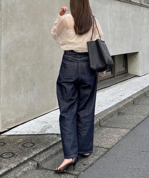 fredy emue（フレディエミュ）の「ラメメッシュプルオーバー（ニット/セーター・レディース・アイボリー/ブラウン/ブルー・38）」の7枚目の写真