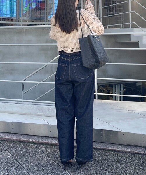 fredy emue（フレディエミュ）の「ラメメッシュプルオーバー（ニット/セーター・レディース・アイボリー/ブラウン/ブルー・38）」の13枚目の写真