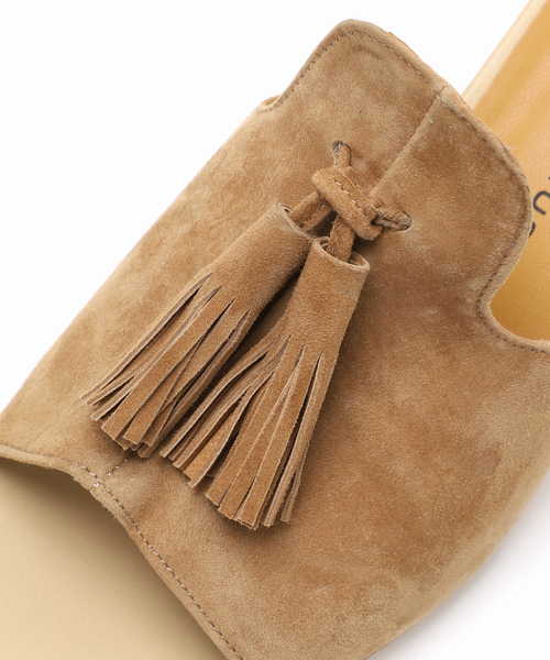 FABIO RUSCONI（ファビオルスコーニ）の「FABIO RUSCONI/ファビオルスコーニフリンジミュール（サンダル・レディース・ベージュ・36/37/38/39）」の7枚目の写真