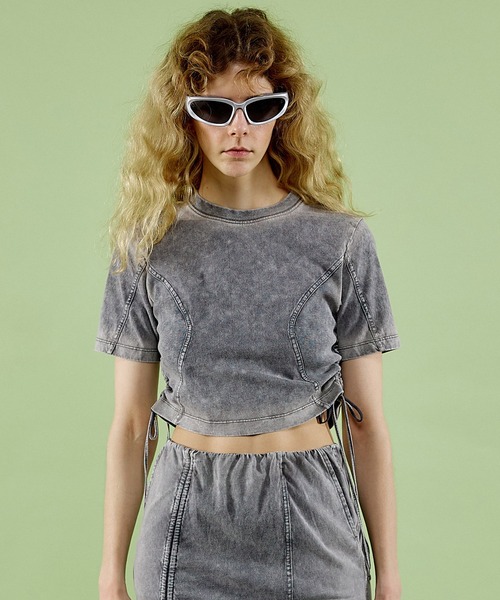 2WAYスラブメッシュレイヤードビスチェトップス【MAISON SPECIAL】 セール】2way Slab Mesh Layered Bustier Tops/2WAYスラブ