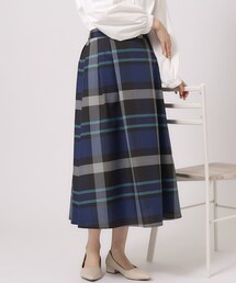 SHOO・LA・RUE | 柄とボリュームで主役になる！ ふんわりギャザー チェック柄スカート(スカート)