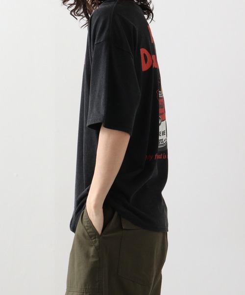FUNALIVE（ファンアライブ）の「ｵｰﾊﾞｰｻｲｽﾞ ｽﾉｰｳｫｯｼｭ加工 レトロTｼｬﾂ レトロベア　半袖（Tシャツ/カットソー・メンズ・スミクロ/ブラック/ダークグリーン/ネイビー・LL/L/M）」の10枚目の写真