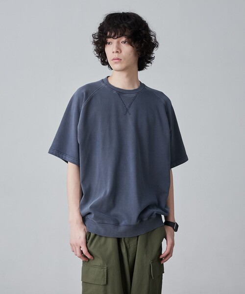 coen(コーエン)の「ピグメントスウェットTシャツ(Tシャツ/カットソー・メンズ・ダークグリーン/ネイビー/ダークグレー・S/M/L)」の12枚目の写真