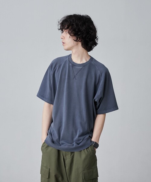 coen(コーエン)の「ピグメントスウェットTシャツ(Tシャツ/カットソー・メンズ・ダークグリーン/ネイビー/ダークグレー・S/M/L)」の13枚目の写真