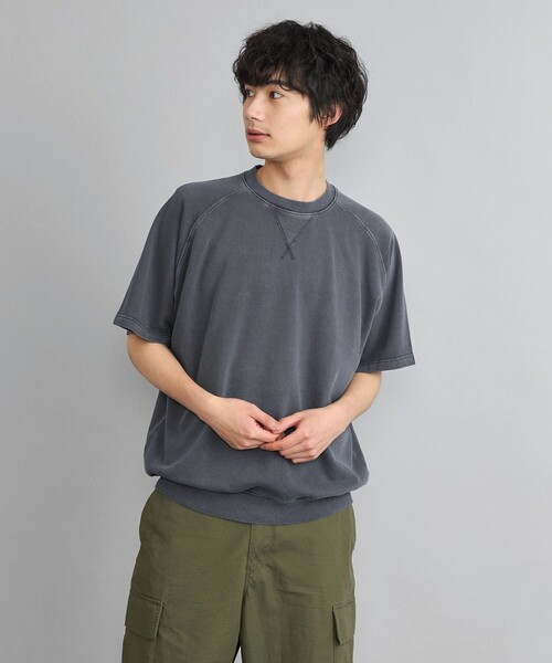 coen(コーエン)の「ピグメントスウェットTシャツ(Tシャツ/カットソー・メンズ・ダークグリーン/ネイビー/ダークグレー・S/M/L)」の17枚目の写真