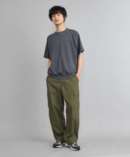 coen(コーエン)の「ピグメントスウェットTシャツ(Tシャツ/カットソー・メンズ・ダークグリーン/ネイビー/ダークグレー・S/M/L)」の19枚目の写真
