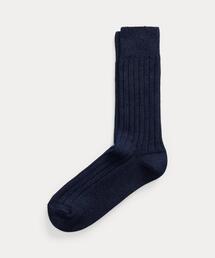 RRL（ダブル アール エル）の「インディゴ ストレッチ コットンブレンド ソックス（ソックス/靴下）」
