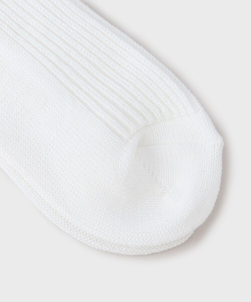 TAKEO KIKUCHI（タケオキクチ）の「【日本製】ライン リブソックス（ソックス/靴下・メンズ・ホワイト系1/ホワイト系5/ホワイト系9・00）」の5枚目の写真