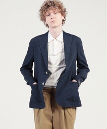 BARBA（バルバ）の「BARBA EASY J1 リネン シングルブレステッド2B 