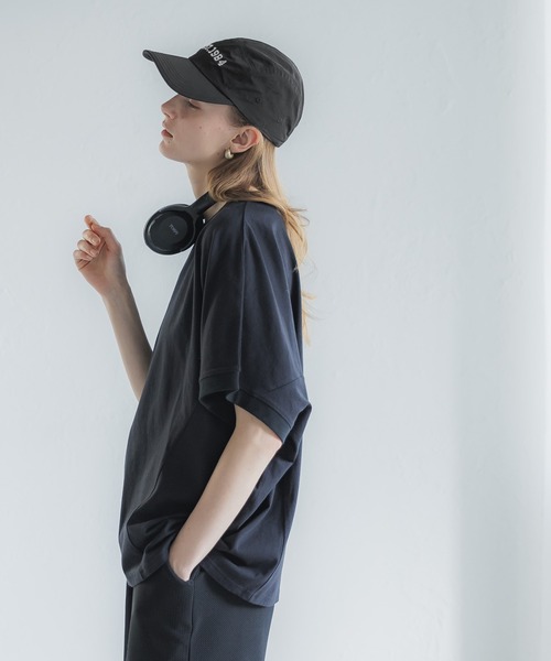 coca（coca）（コカ）の「刺繍ロゴナイロンキャップ（キャップ・レディース・アイボリー/ブラック・ONE SIZE）」の9枚目の写真