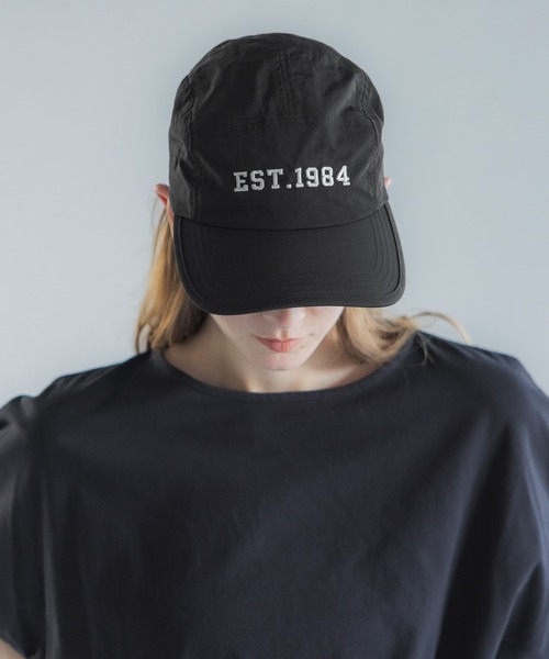 coca（coca）（コカ）の「刺繍ロゴナイロンキャップ（キャップ・レディース・アイボリー/ブラック・ONE SIZE）」の10枚目の写真