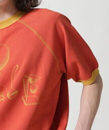 Sasquatchfabrix. 24ssボーダーカットソー オレンジ　タグ付き SASQUATCHfabrix.（サスクワァッチファブリックス）の