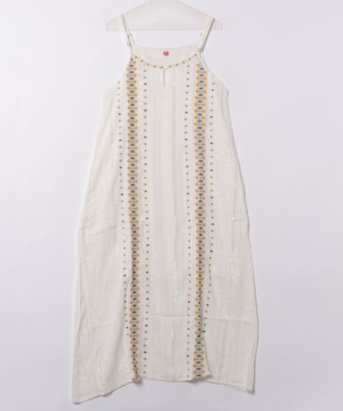 チャイハネ(チャイハネ)の「【チャイハネ】リゾエンキャミワンピース(ワンピース・レディース・ホワイト/ターコイズブルー/パープル/オレンジ・FREE)」の5枚目の写真