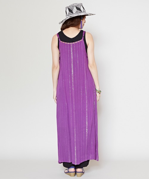 チャイハネ(チャイハネ)の「【チャイハネ】リゾエンキャミワンピース(ワンピース・レディース・ホワイト/ターコイズブルー/パープル/オレンジ・FREE)」の15枚目の写真