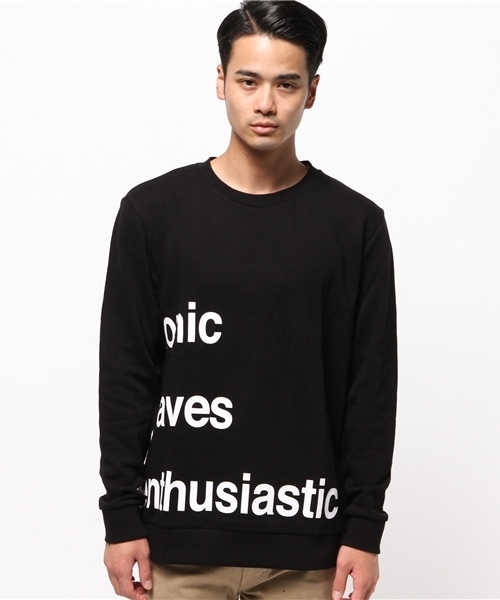 WEGO(ウィゴー)の「WEGO/ボトムロゴプルオーバー(スウェット・メンズ・杢グレー/ブラック・MEDIUM/LARGE)」の8枚目の写真